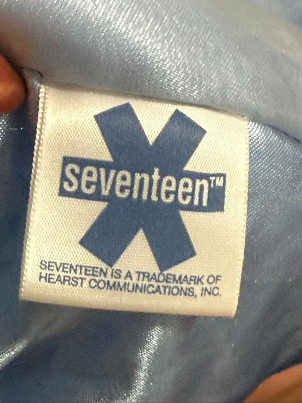 Y2K Seventeen twin Size Blue stars  Satin Bedding Bedspread comforter